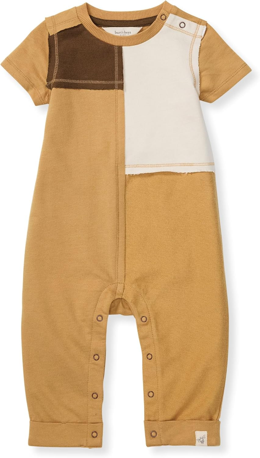 Burt’S Bees Baby Baby-Boys Romper Jumpsuit, 100% Organic Cotton One-Piece Coverall