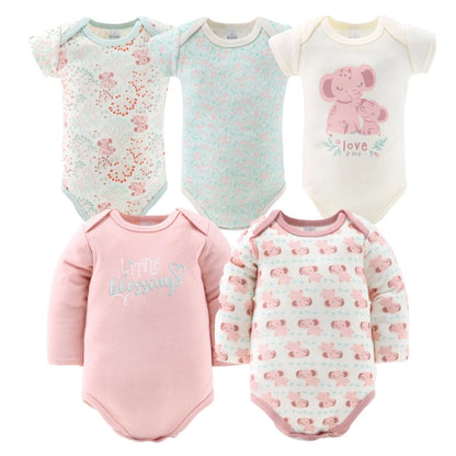16-Piece Baby Layette Newborn Clothing Gift Set for 3 to 6 Months, Floral Elephant
