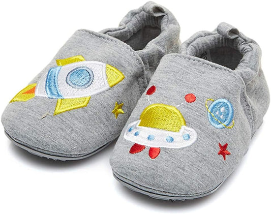 Toddler Baby Boys Girls Shoes Non Skid Slipper Sneaker Moccasins Infant First Walker House Walking Crib Shoes(6-24 Months)
